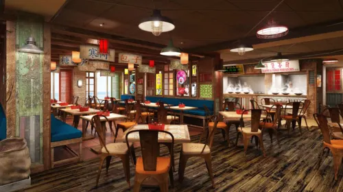 Blue Lagoon casual Asian eatery on Genting Dream